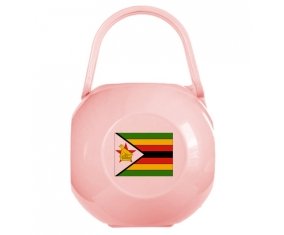 Boîte à sucette Drapeau Zimbabwe de couleur Rose