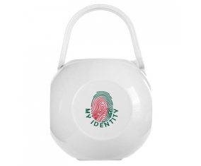 Boîte à tétine Empreinte My Identity Bangladesh de couleur Blanche