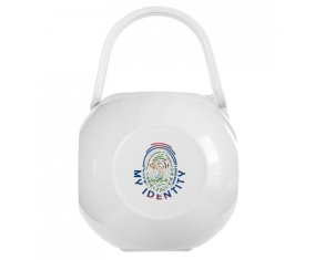 Boîte à tétine Empreinte My Identity Belize de couleur Blanche