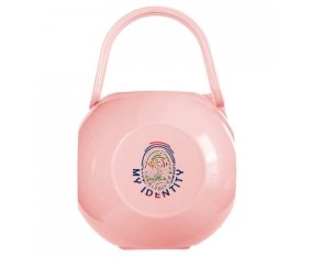 Boîte à tétine Empreinte My Identity Belize de couleur Rose