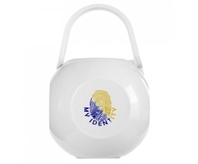 Boîte à tétine Empreinte My Identity Bosnie Herzégovine de couleur Blanche