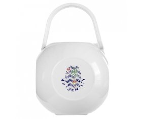 Boîte à tétine Empreinte My Identity Territoire britannique de l'océan Indien de couleur Blanche