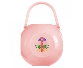 Boîte à tétine Empreinte My Identity République centrafricaine de couleur Rose