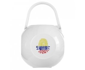 Boîte à tétine Empreinte My Identity Colombie de couleur Blanche