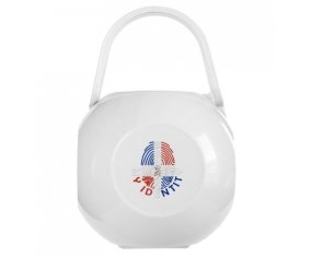 Boîte à tétine Empreinte My Identity République Dominicaine de couleur Blanche