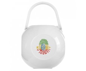 Boîte à tétine Empreinte My Identity Ethiopie de couleur Blanche