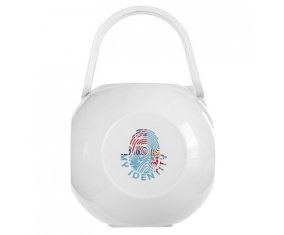 Boîte à tétine Empreinte My Identity Fidji de couleur Blanche