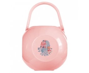 Boîte à tétine Empreinte My Identity Fidji de couleur Rose