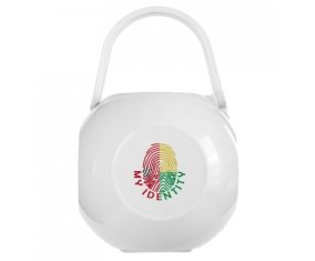 Boîte à tétine Empreinte My Identity Guinée de couleur Blanche