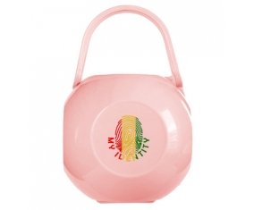 Boîte à sucette Empreinte My Identity Guinée Bissau de couleur Rose