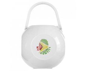 Boîte à tétine Empreinte My Identity Guyane de couleur Blanche