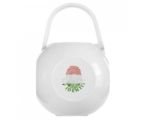 Boîte à tétine Empreinte My Identity Hongrie de couleur Blanche