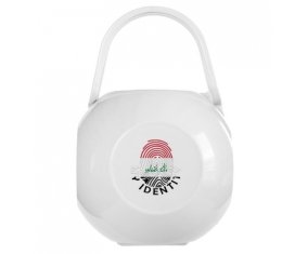 Boîte à sucette Empreinte My Identity Irak de couleur Blanche