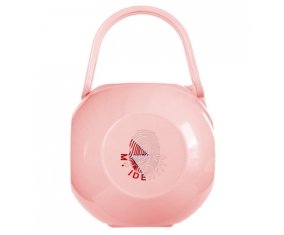 Boîte à tétine Empreinte My Identity Népal de couleur Rose