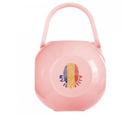Boîte à tétine Empreinte My Identity Roumanie de couleur Rose