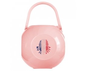 Boîte à tétine Empreinte My Identity Saint Barthlemy de couleur Rose