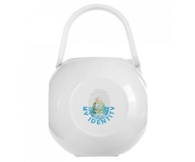 Boîte à tétine Empreinte My Identity Saint Marin de couleur Blanche