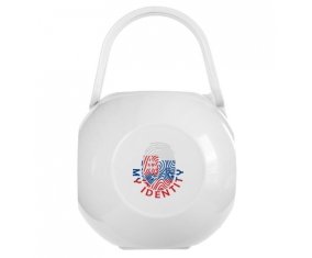 Boîte à tétine Empreinte My Identity Slovaquie de couleur Blanche