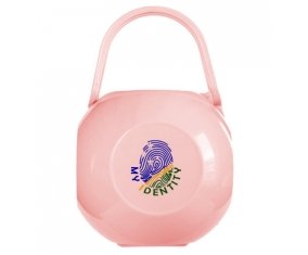 Boîte à tétine Empreinte My Identity îles Salomon de couleur Rose