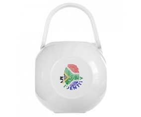 Boîte à tétine Empreinte My Identity Afrique du Sud de couleur Blanche