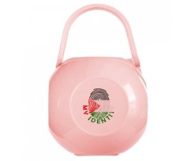 Boîte à tétine Empreinte My Identity État de Palestine de couleur Rose