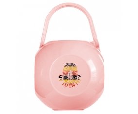 Boîte à tétine Empreinte My Identity Ouganda de couleur Rose