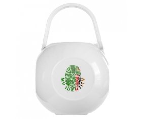 Boîte à tétine Empreinte My Identity Zambie de couleur Blanche