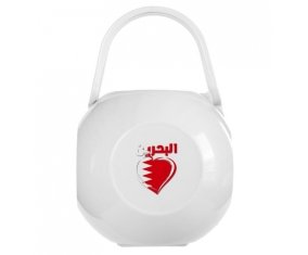 Boîte à sucette Bahreïn en arabe + cœur de couleur Blanche