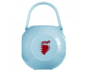 Boîte à sucette Bahreïn en arabe + cœur de couleur Bleue