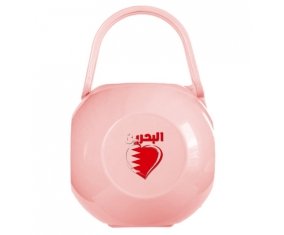 Boîte à sucette Bahreïn en arabe + cœur de couleur Rose