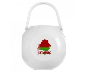 Boîte à sucette Belarus maps de couleur Blanche