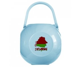 Boîte à sucette Belarus maps de couleur Bleue