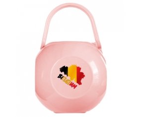 Boîte à tétine Belgium maps de couleur Rose
