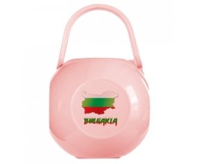 Boîte à tétine Bulgaria maps de couleur Rose