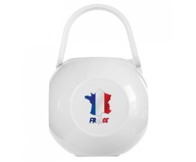 Boîte à sucette France maps de couleur Blanche