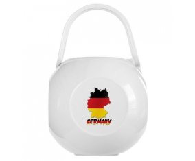 Boîte à tétine Germany maps de couleur Blanche