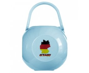 Boîte à tétine Germany maps de couleur Bleue