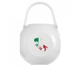 Boîte à sucette Italia maps de couleur Blanche
