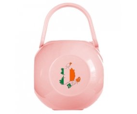 Boîte à sucette Ireland maps de couleur Rose