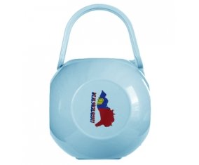 Boîte à sucette Liechtenstein maps de couleur Bleue
