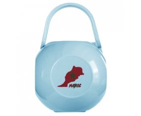 Boîte à sucette Maroc maps de couleur Bleue