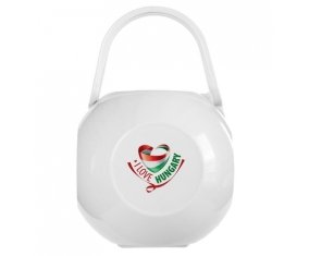 Boîte à sucette I Love Hungary de couleur Blanche