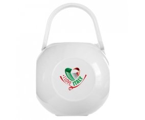 Boîte à sucette I Love Italy de couleur Blanche
