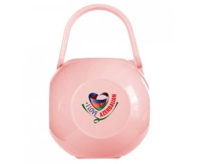 Boîte à sucette I Love Azerbaijan de couleur Rose