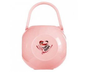 Boîte à tétine I Love Egypt de couleur Rose
