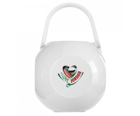 Boîte à sucette I Love Jordan de couleur Blanche