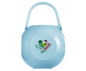 Boîte à tétine I Love Senegal de couleur Bleue