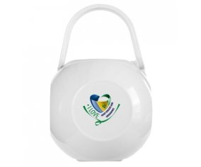 Boîte à sucette I Love Saint Vincent and Grenadines de couleur Blanche