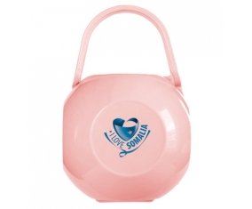 Boîte à tétine I Love Somalia de couleur Rose