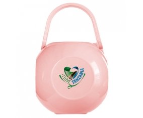 Boîte à tétine I Love Tanzania de couleur Rose